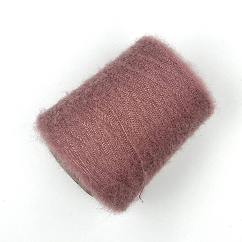 Кид-мохер 70%, шелк 18%, па 12%, 1000м/100г, античная роза