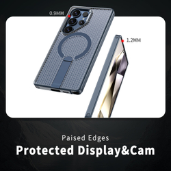 Прозрачный чехол Mesh Pro Magnetic Case для Samsung Galaxy S22 Ultra