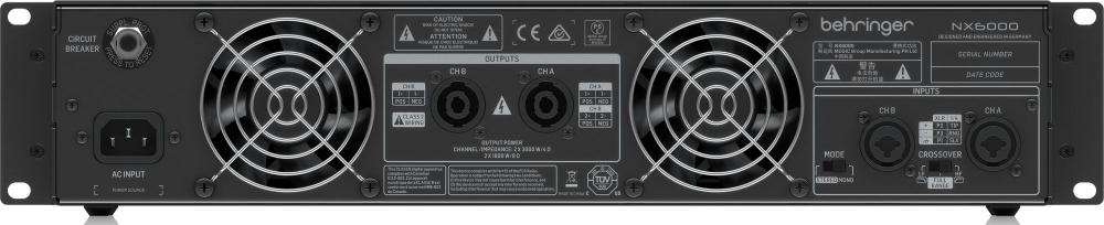 Усилитель мощности BEHRINGER NX6000