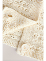 Кардиган вязаный для девочки Next E25-055, Кремовый