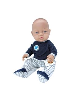 Кукла для девочки Paola Reina 45см виниловая Бэби  в синих ползунках