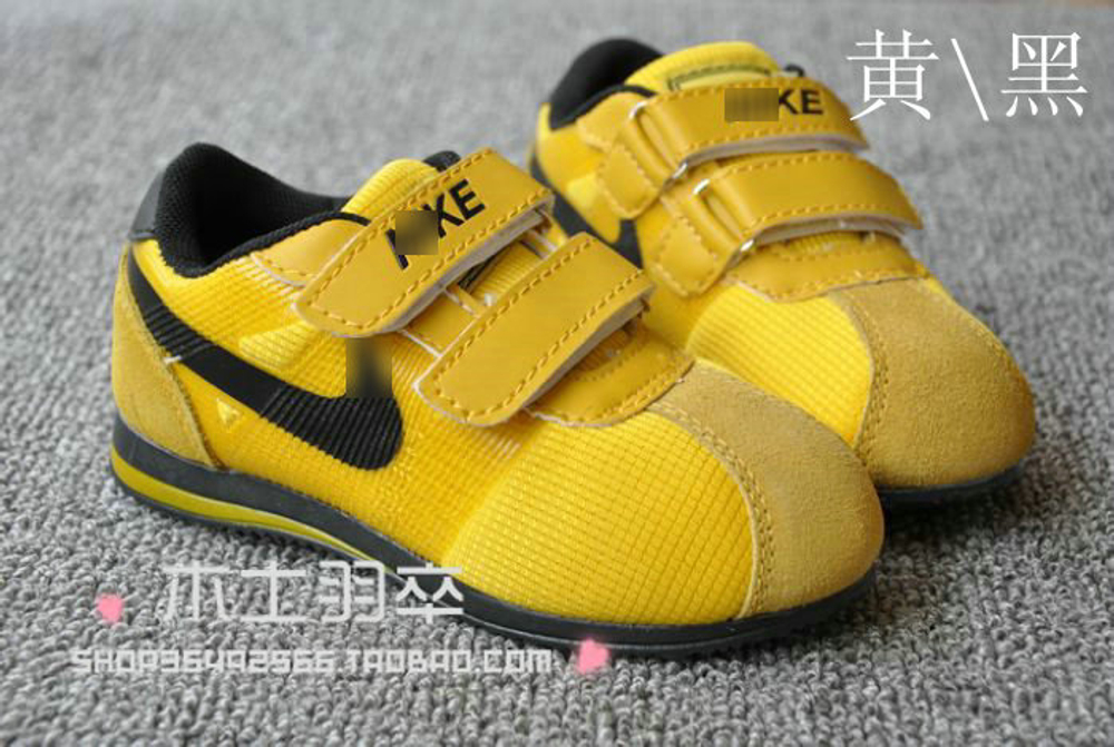 Кроссовки детские из комбинированных материалов на липучках