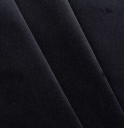 Бархат, 268 г/м2, 100% хлопок, 150 см, чёрный