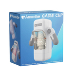 Автоматический белый робот-мастурбатор в виде игрового джойстика Amovibe Game Cup WRM Thrusting Male Masturbator