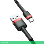 Кабель Baseus Cafule 2m Red/Black (CATKLF-C91)