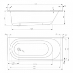 Акриловая ванна 165х70 см Vagnerplast Kasandra VPBA165KAS2X-04 белая