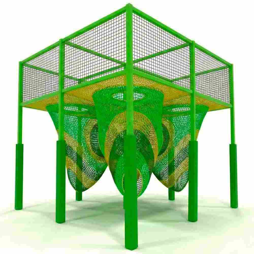Верёвочный лабиринт «Лесная тайна» 5×5×5 м