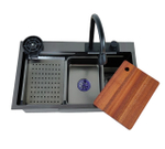 МОЙКА ОДИНАРНАЯ ИЗ НЕРЖ-Й СТАЛИ AVINA HM  7546BLT 3ММ ГРАФИТ СМЕС ДОСКА В КОМП.