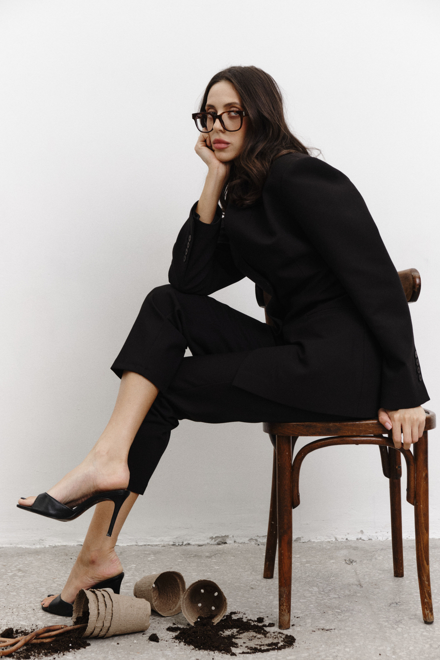 Брюки укороченные BLACK SWAN | Черный