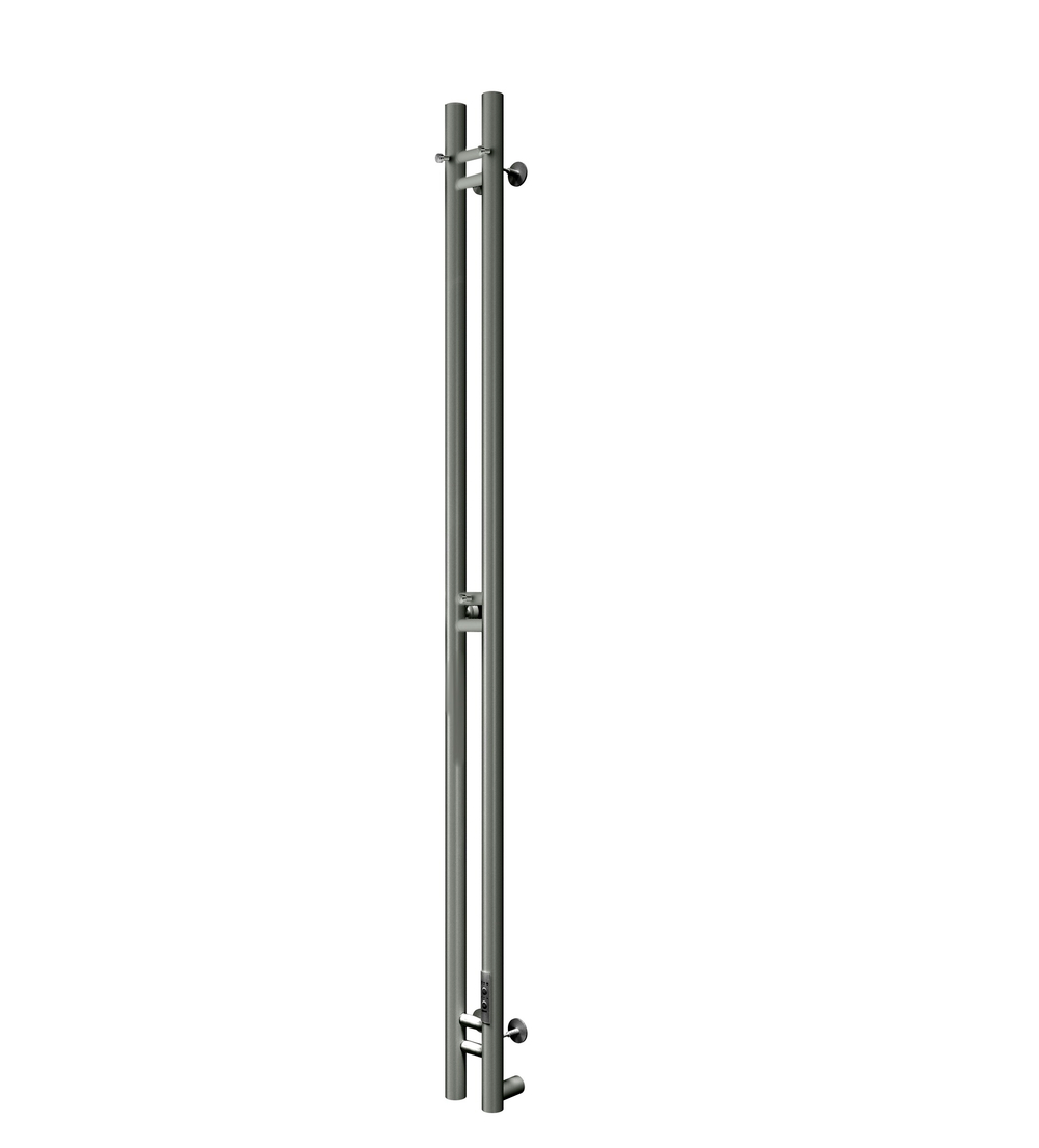 Полотенцесушитель электрический с/т Comfysan Alto EC-2 120/10, ТИТАНОВЫЙ ГРАФИТ RAL правый тэн