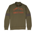 Мужской пуловер Harley-Davidson® с трафаретной графикой и молнией