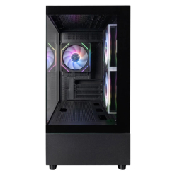 Корпус для компьютера 1STPLAYER MIKU Mi5 ARGB Black / mATX / 3x120mm ARGB fans / Mi5-BK-2FC7R-1FC7