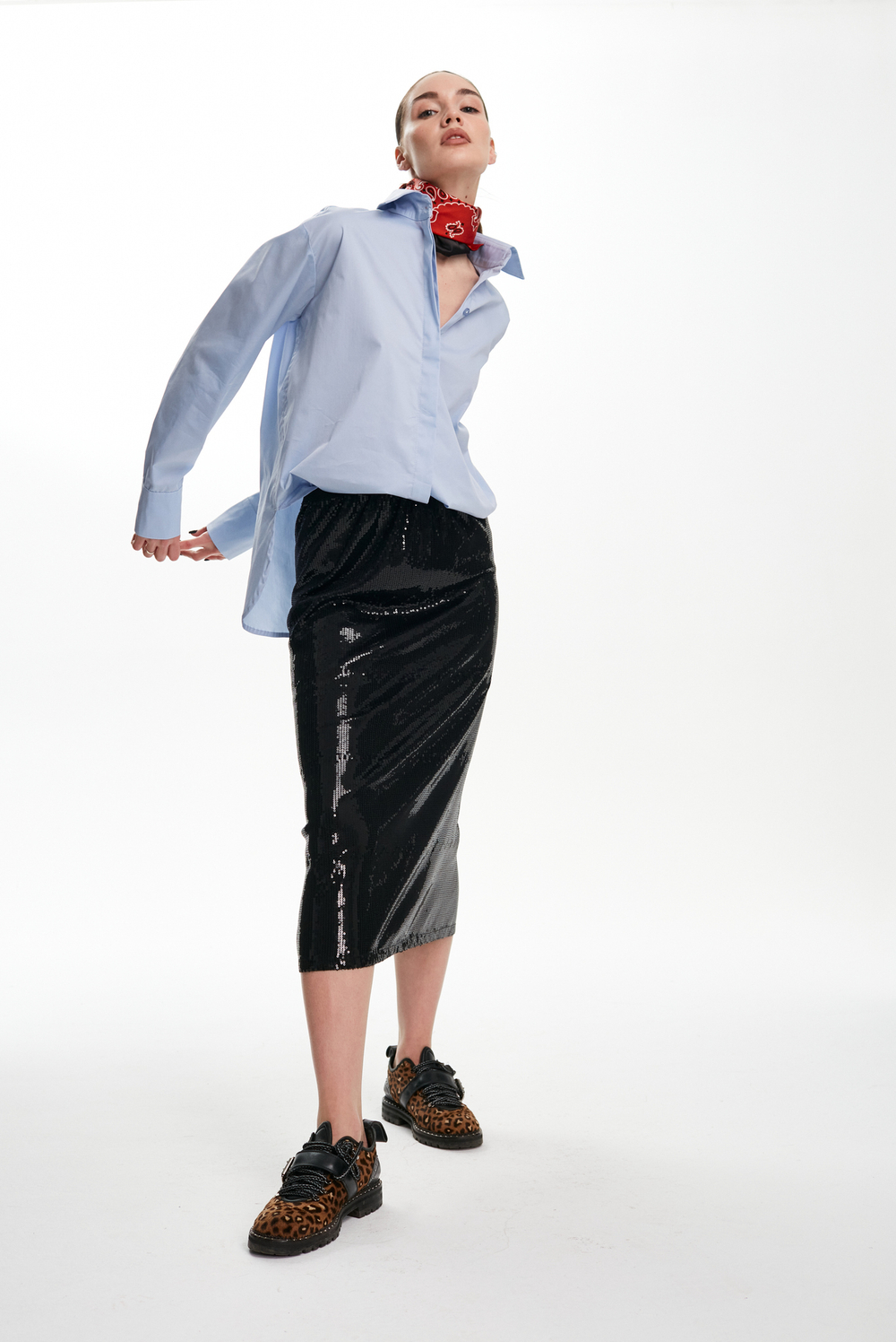 Юбка-пайетки