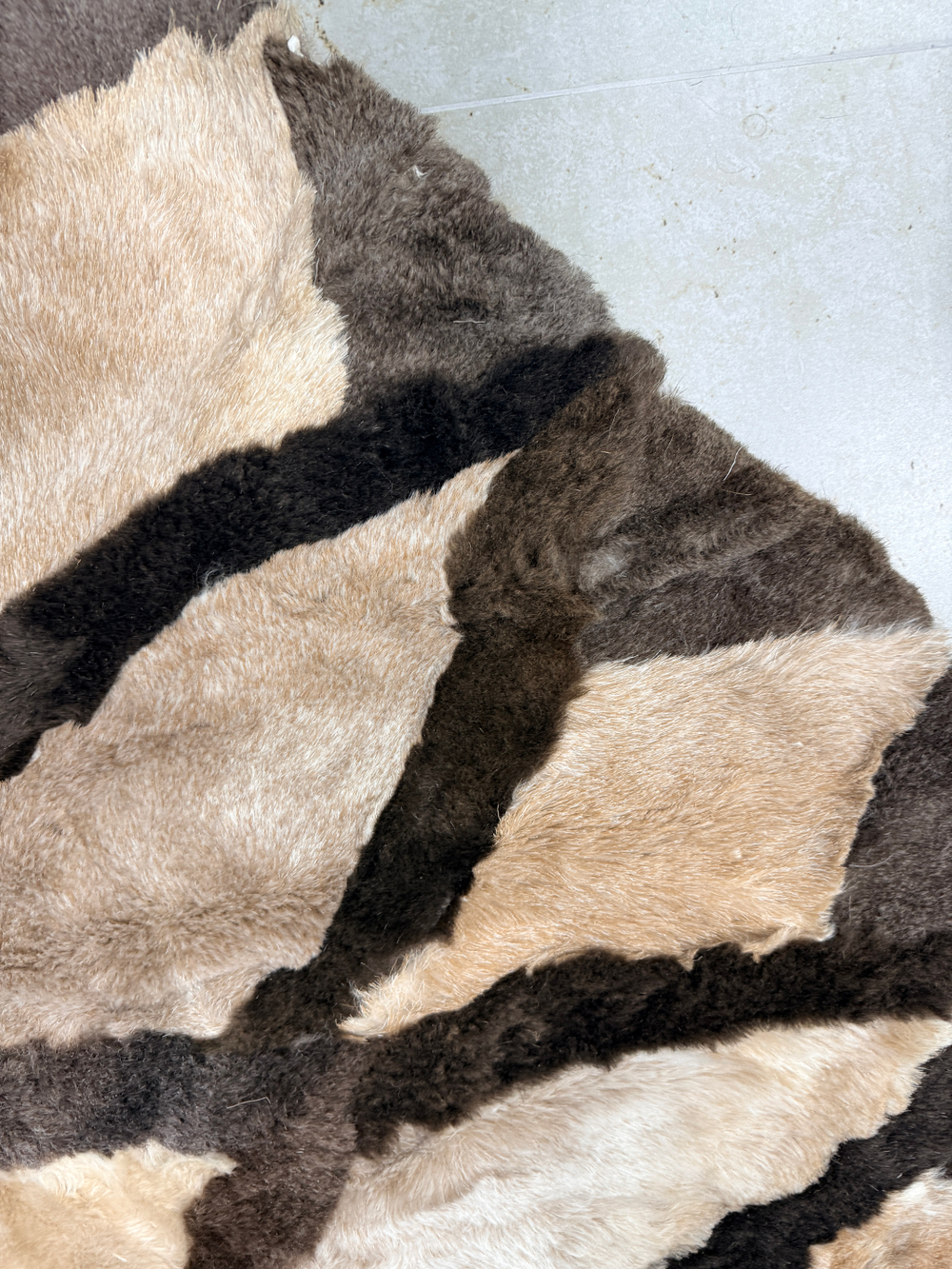 Ковер шкура натуральная овчина меховой