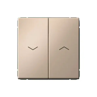 ARTGALLERY 2-клавишный ВЫКЛЮЧАТЕЛЬ ДЛЯ ЖАЛЮЗИ, 2х сх.4, 10А, механизм, ПЕСОЧНЫЙ