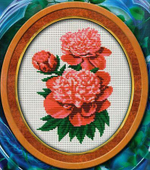 "Пионы"-092 вышивка