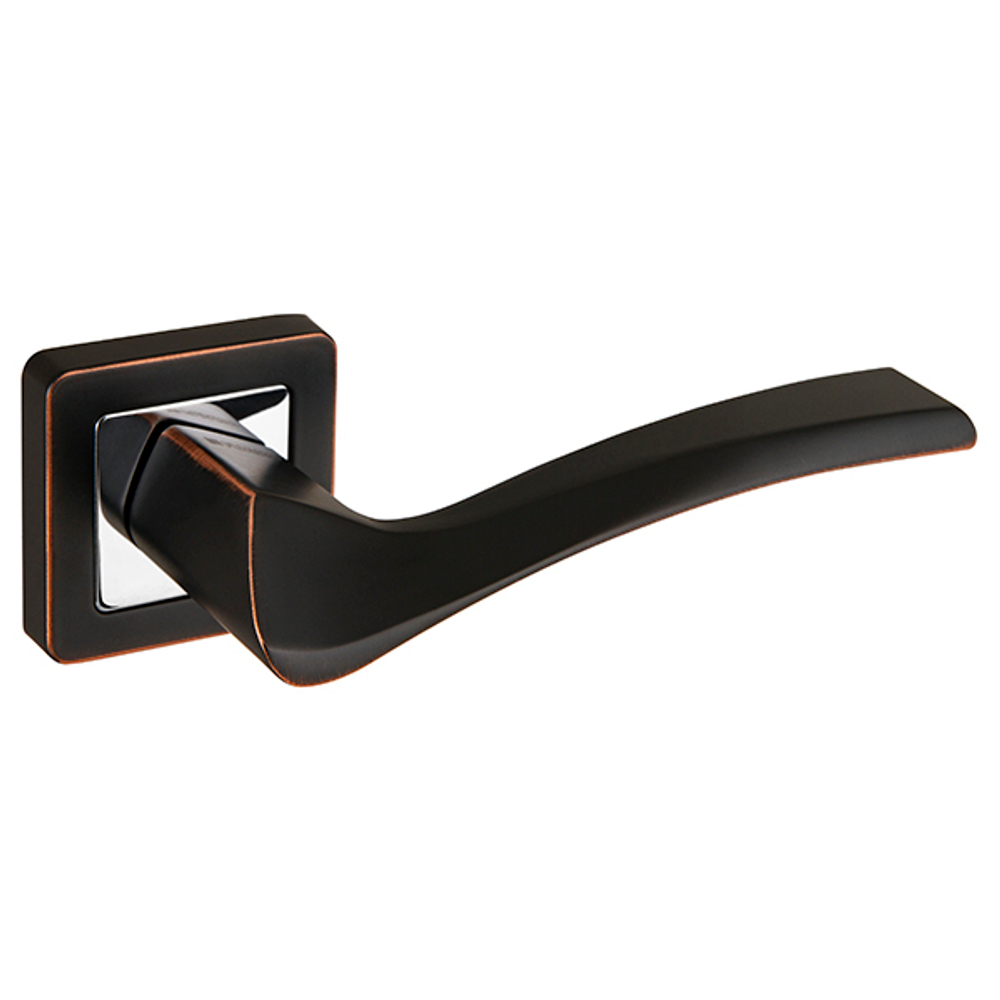 [ТОВАРА НЕТ В НАЛИЧИИ] Ручка Фуаро DUNA XM ABL/CP-18, цвет медь темная/хром ЦАМ (гарантия - 6 месяцев)