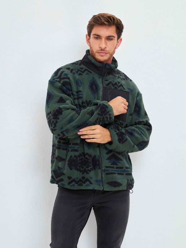 Толстовка Флисовая Zip зеленая - фото 13