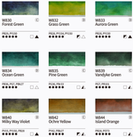 Mijello Granulation Watercolor 15 ml 34 цвета