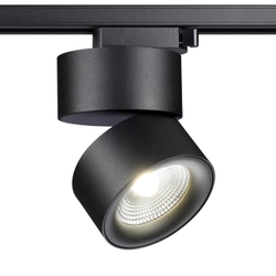 358785 PORT NT21 225 черный Светильник трековый однофазный трехжильный IP20 LED 25W 4000K 2200Лм 100-265V GRODA