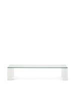 Журнальный столик Adularia из стекла прозрачного цвета 140 x 60