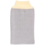 Мочалка - варежка массажная «Premium - RIKOTTO», цвет серый, 24,5*15,5см (ZIPпакет)