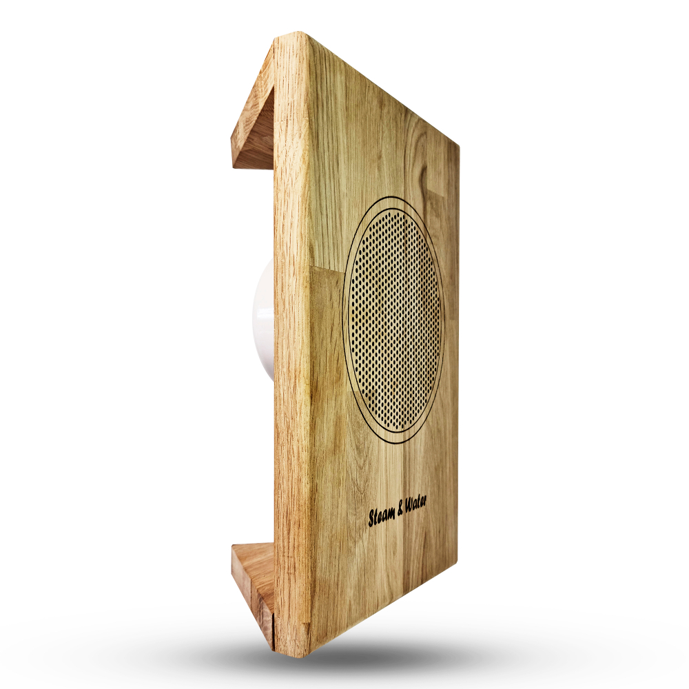 Влагостойкий динамик с декоративной дубовой сеткой SW 525 Wood - Corner, для бани и сауны