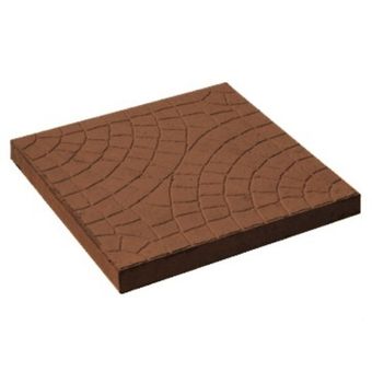 Тротуарная плитка Паутинка 300x300x30 коричневая