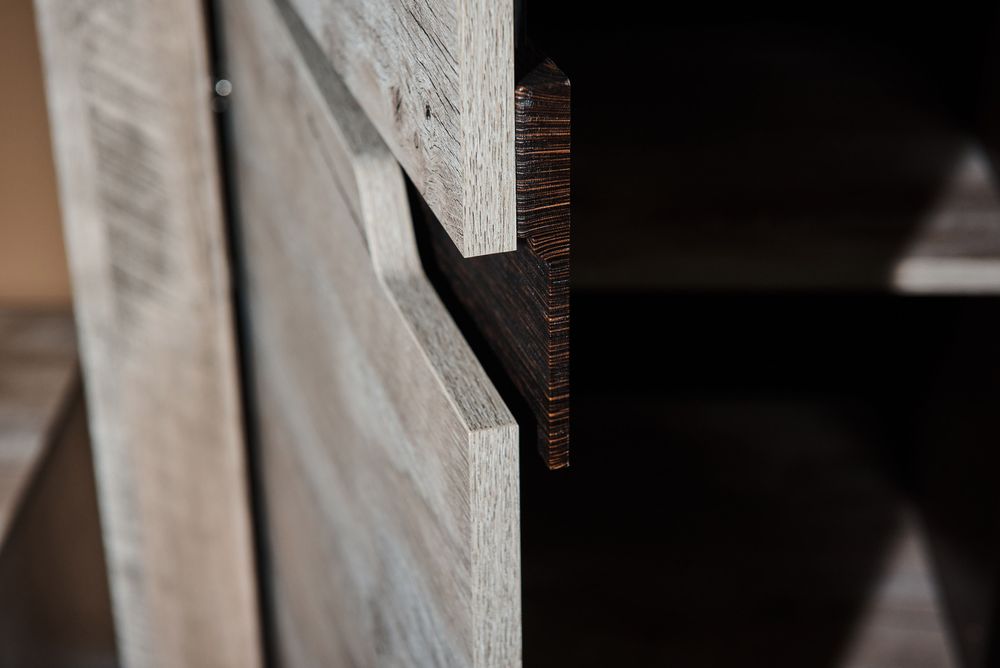 Коллекция Хилтон Пенал ЛЕВЫЙ (440) Дуб юкон/Гранж (набор)