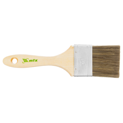 Кисть плоская "Евро" 2.5", смешанная щетина, деревянная ручка MTX