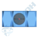 Емкость прямоугольная горизонтальная с дыхательным клапаном и сливом Анион 500 л. прямоугольная (1390x650x740см;синий) - арт.559424