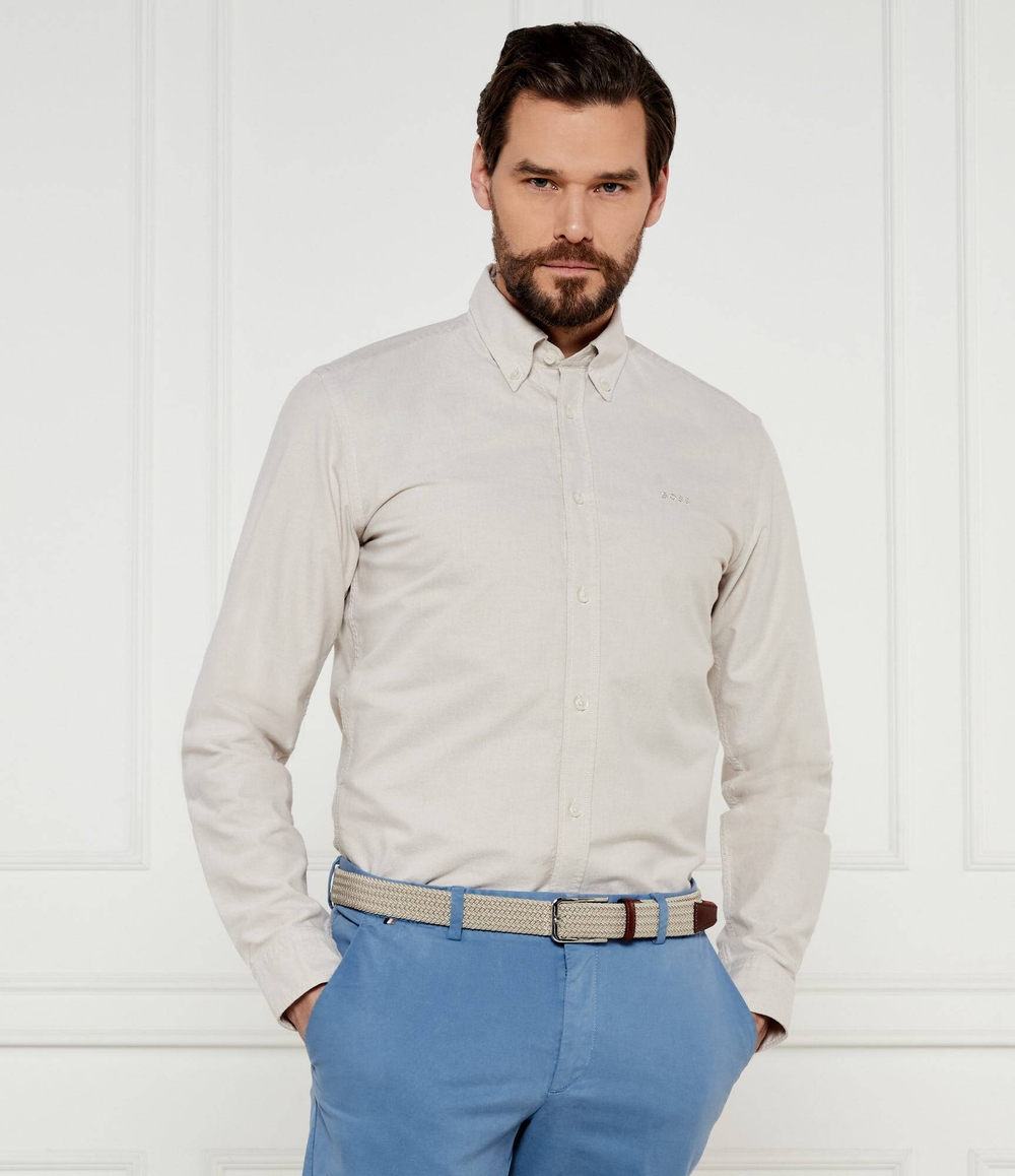 Рубашка H-ROAN-BD-E-C1-243 BOSS BLACK - бежевый(50520265)