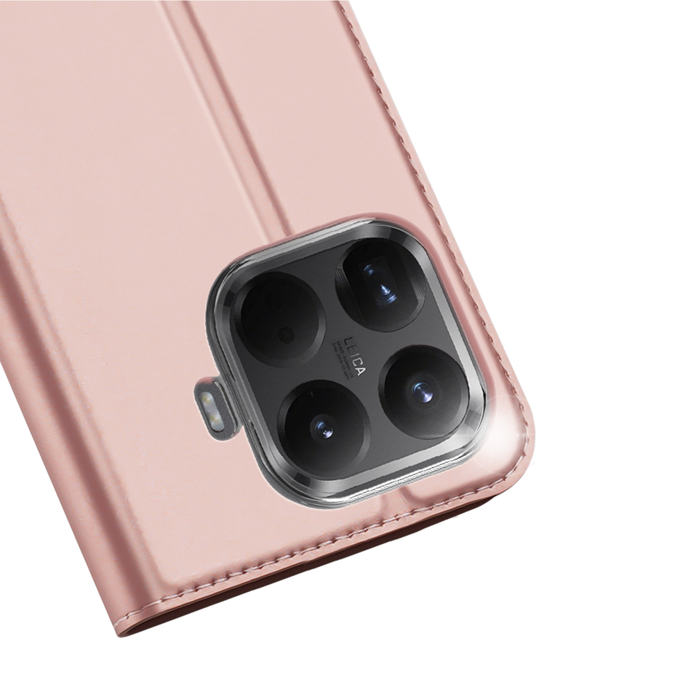 Чехол книжка розового цвета для смартфона Xiaomi 17T, серия Skin Pro Series от Dux Ducis