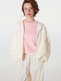 Олимпийка из нейлона "Молоко" женская