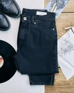 Джинсы Miracle Apparel Vintage Slim 2302 Tapered Мужские Stone Wash черные