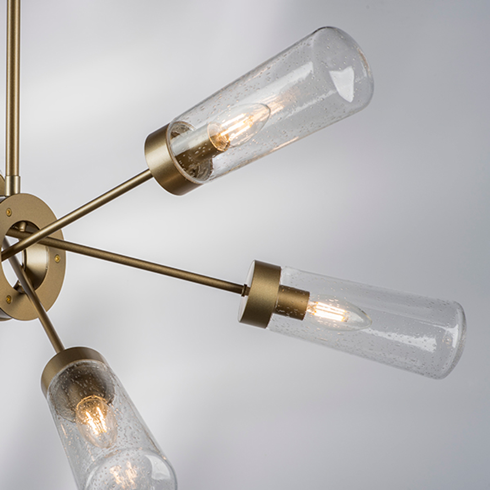 690063 Люстра CROTONE 6х40W E14 ШАМПАНЬ/ПРОЗРАЧНЫЙ