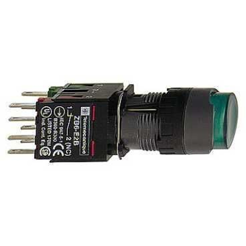 Кнопка 1но. зелёная кругл. без фикс. Telemecanique Schneider Electric