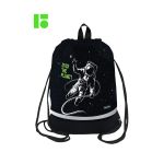 Мешок для обуви 1 отделение Berlingo "Over the planet", 400*480мм, расширяющееся дно, светоотражающая лента, карман на молнии