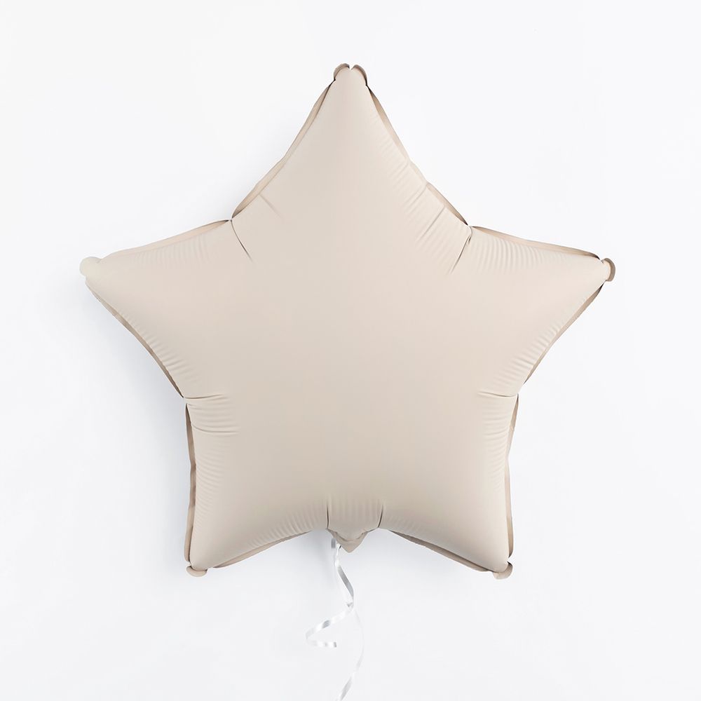 F Шар Звезда 18''/46 см, Кремовый Латте, Матовый (БГ-17) 