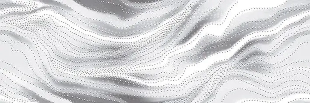 Декоративная плитка ALMA Ceramica DWU11TOR007 Tori 60x20 серая рельефная / глазурованная глянцевая волнистая