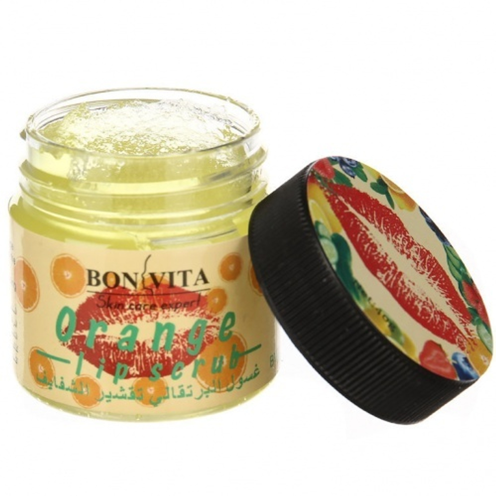 Скраб-бальзам для губ Bon Vita Апельсин Orange Lip Skrub, 40 гр