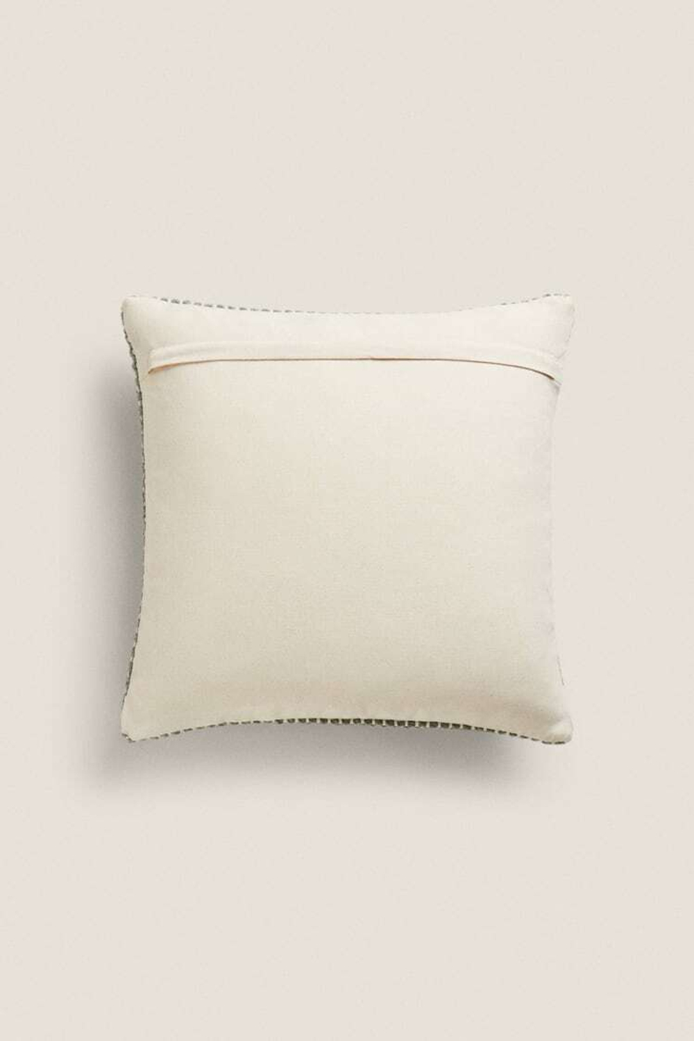 ZARA HOME ПЛЕТЕНЫЙ ЧЕХОЛ ДЛЯ ДЕКОРАТИВНОЙ ПОДУШКИ, СВЕТЛО-ЗЕЛЕНЫЙ