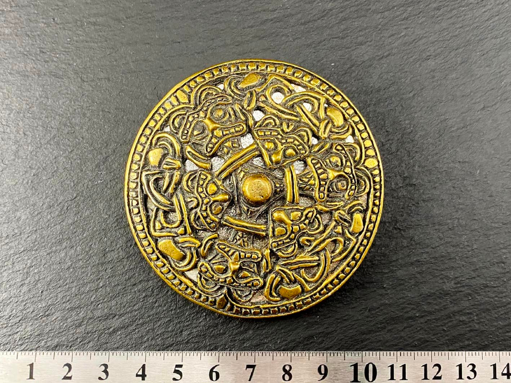 Фибула. Норвегия 10-11 в. с серебрением (круглая)