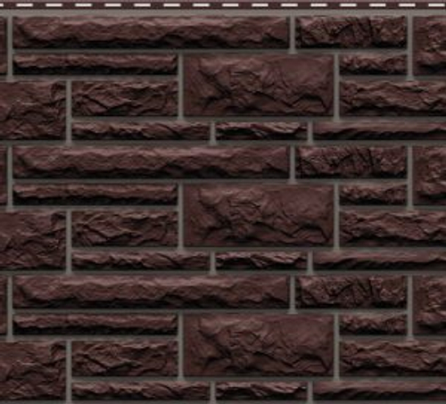 Фасадные панели под камень Доломит Прокрашенный Корица