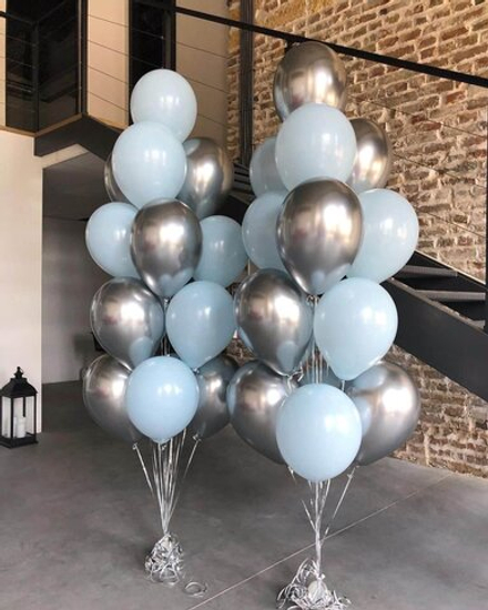 ШАРЫ С ГЕЛИЕМ 30шт "Фантаны из шаров " шары надутые гелием