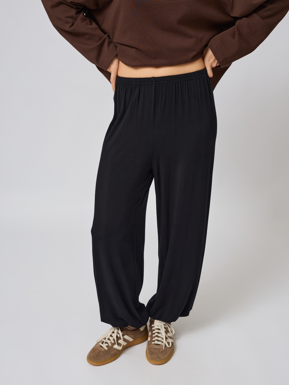 Брюки алладины из вискозы