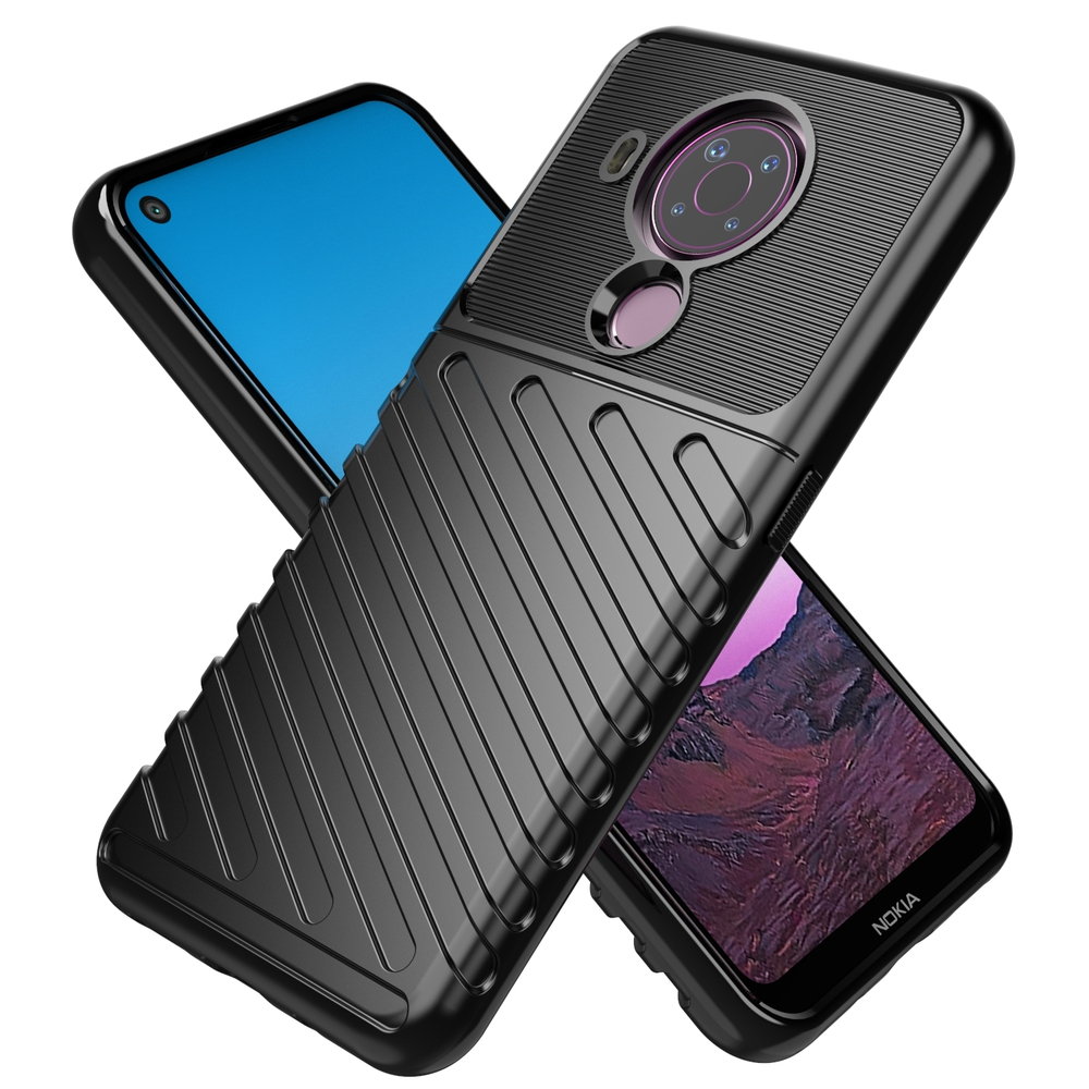 Защитный чехол на телефон Nokia 5.4, противоударный, черный цвет, серия Onyx от Caseport