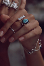 Кольцо «Триплет» с лабрадоритом