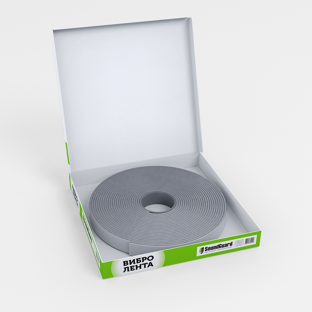 Демпферная виброгасящая лента SoundGuard ВиброЛента 27 х 4 мм (12 м.п/рул.)