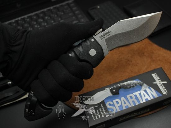 Складной нож Cold Steel 21ST Spartan c клинком из стали AUS-10A, рукоять Grivory (Griv-Ex)